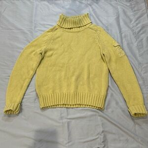 Calvin Klein Jeans Pea Green/Yellow Turtleneck Sweater